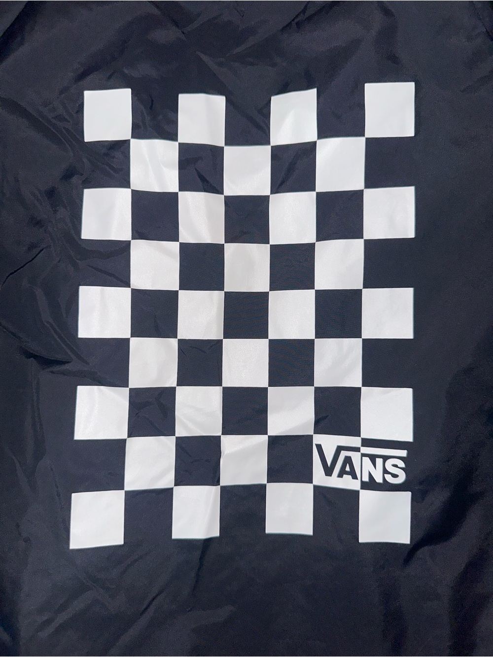 Vans Black and White Checkerboard Windbreaker